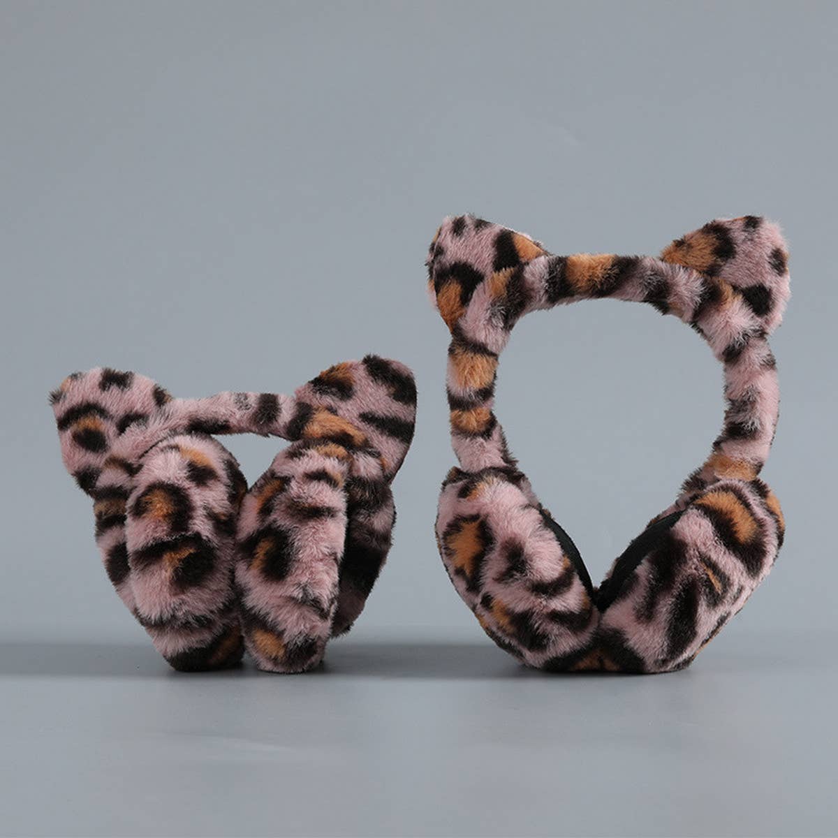 CUTE FOLDABLE LEOPARD PRINT EARMUFFS