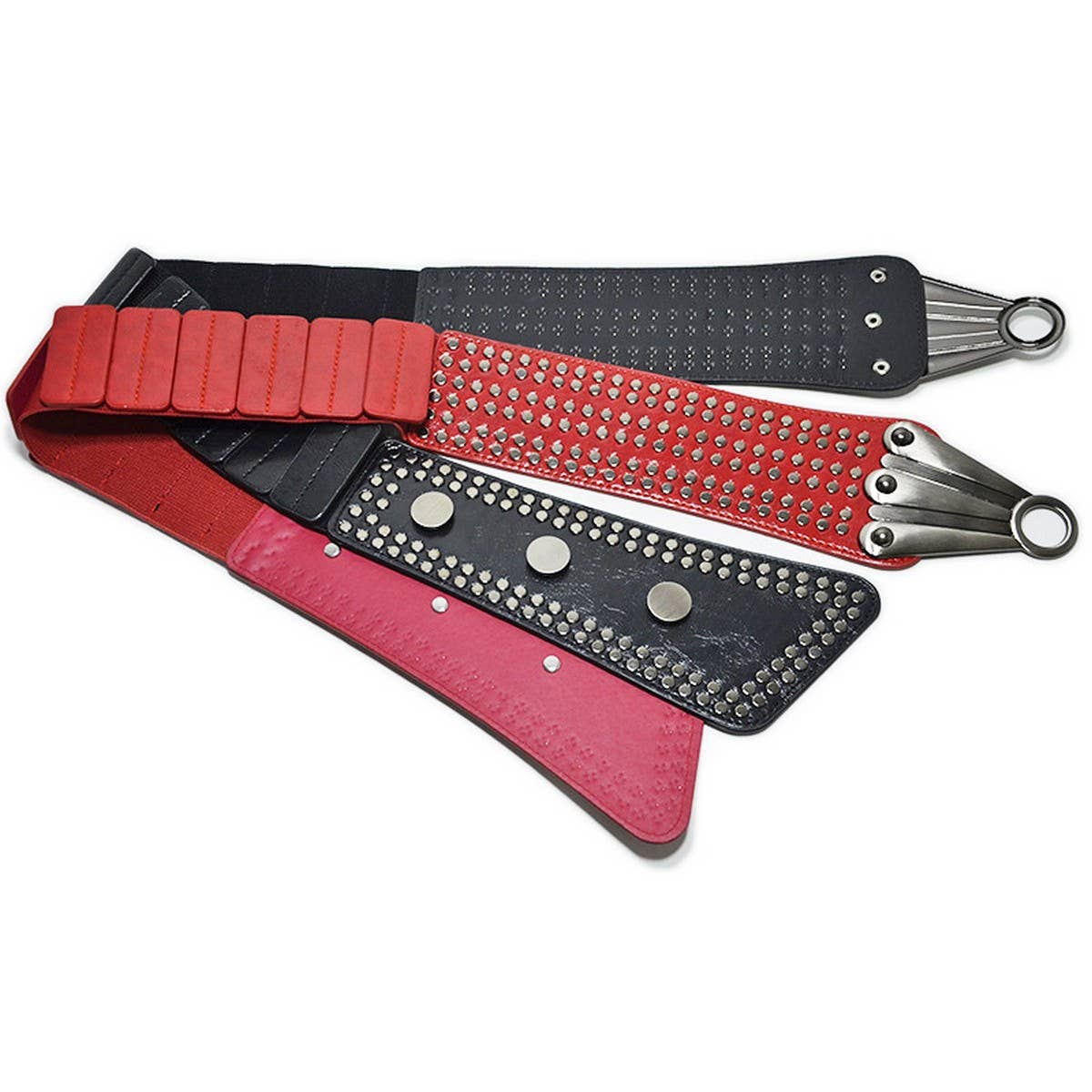 WOMEN'S RIVET RETRO DIAGONAL GIRDLE_CWABE0485