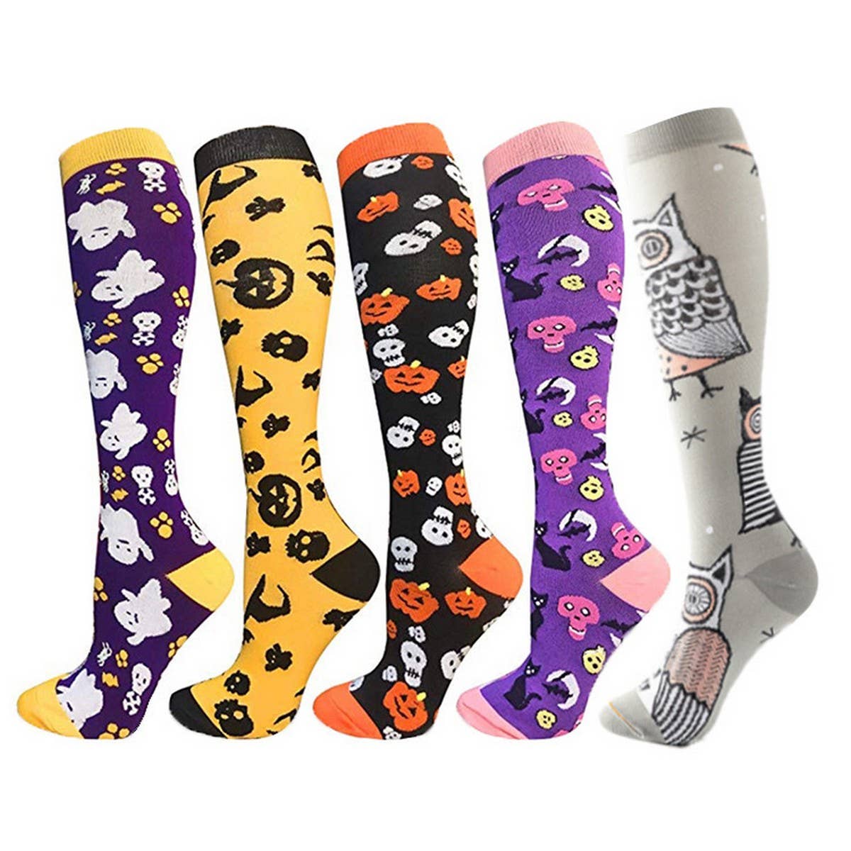 HALLOWEEN SPORTS COMPRESSION SOCKS WOMEN