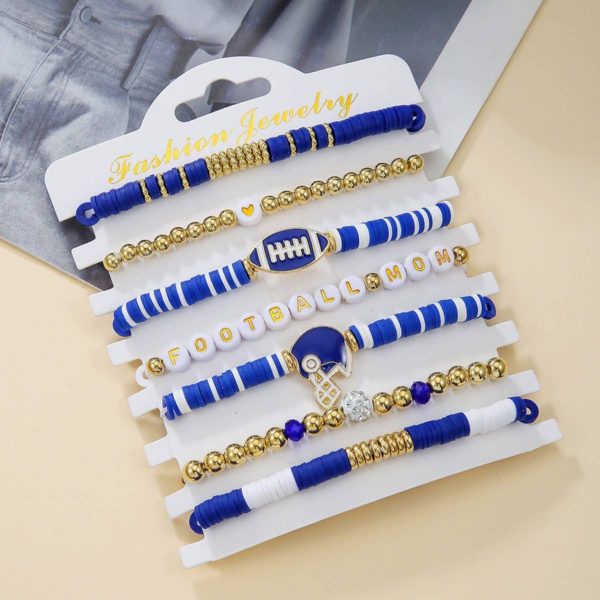 BRACELET 8-PIECE SET POLYMER CLAY BRACELET_CWMM3512