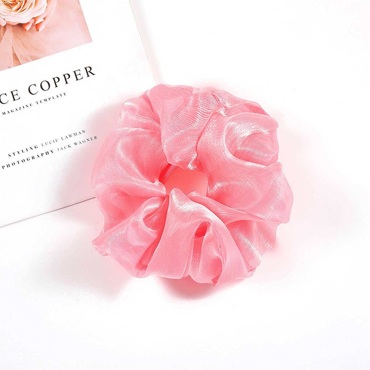 RETRO SIMPLE MESH HAIR ROPE_CWAHA0872