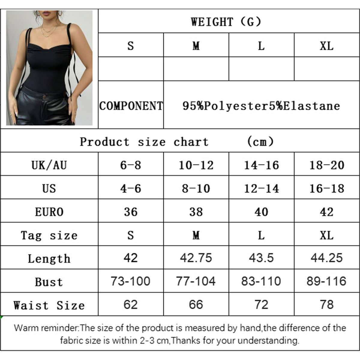 Slim solid color fashion simple camisole vest