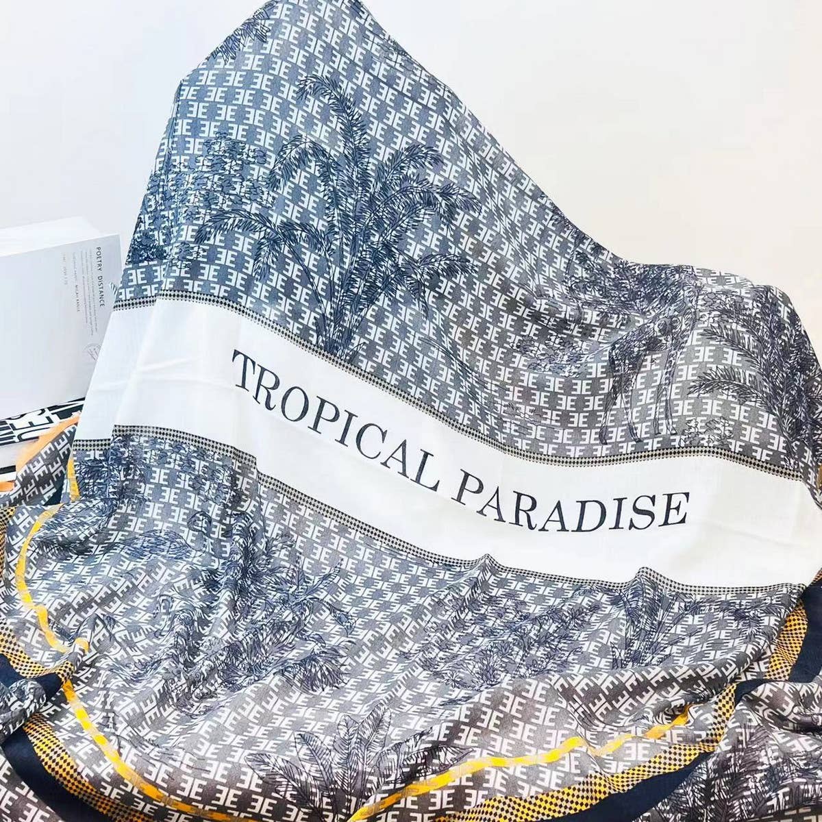 Letter Print Scarf - Chic Winter Wrap Gift Shawl