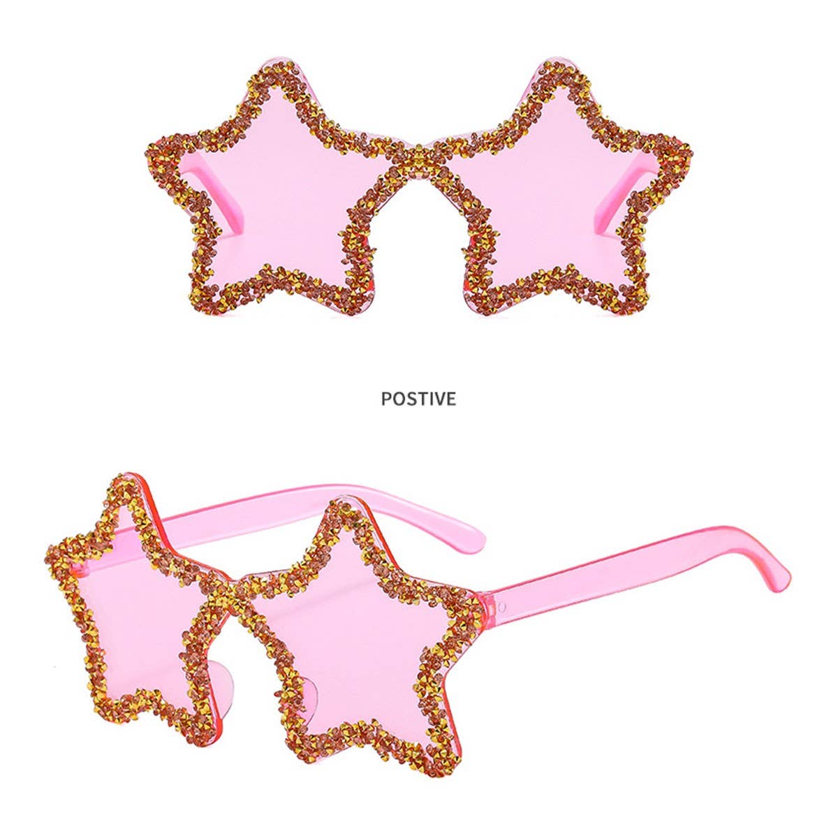 FRAMELESS HAND-PAINTED DIAMOND STAR SUNGLASSES