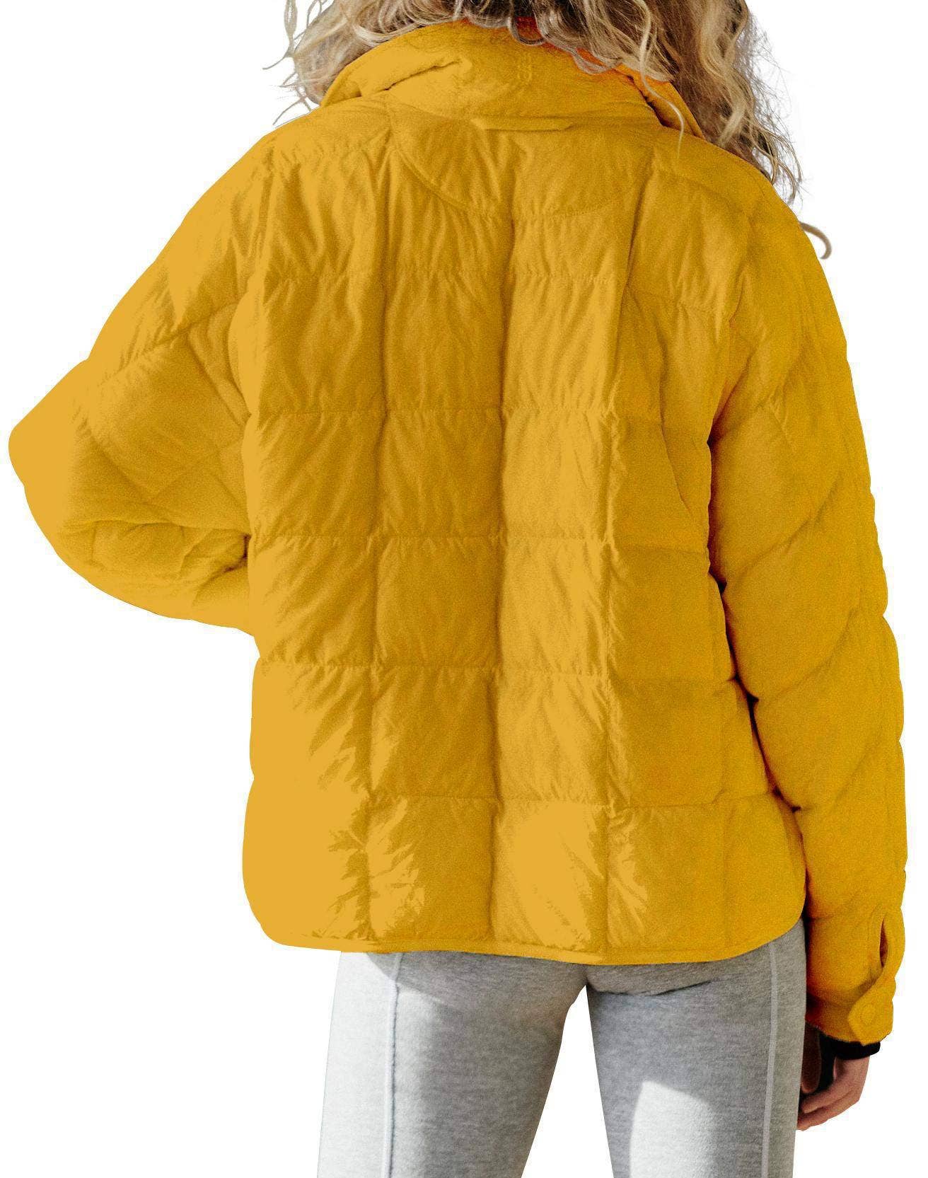 LIGHTWEIGHT ZIPPER COMPRESSIBLE SHORT DOWN JACKET