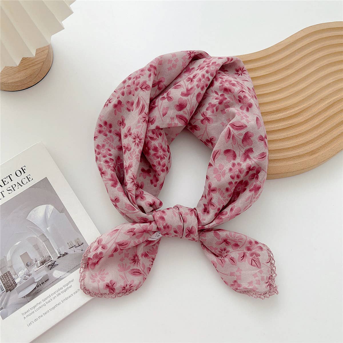 Cotton Linen Square Scarf for Women¡¯s Neck Wrap