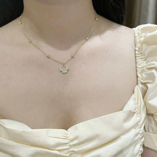 WOMEN'S EXQUISITE BUTTERFLY CLAVICLE NECKLACE