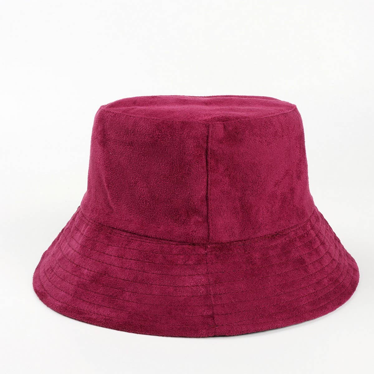 CWAH1524_SUEDE SOLID COLOR REVERSIBLE BUCKET HAT