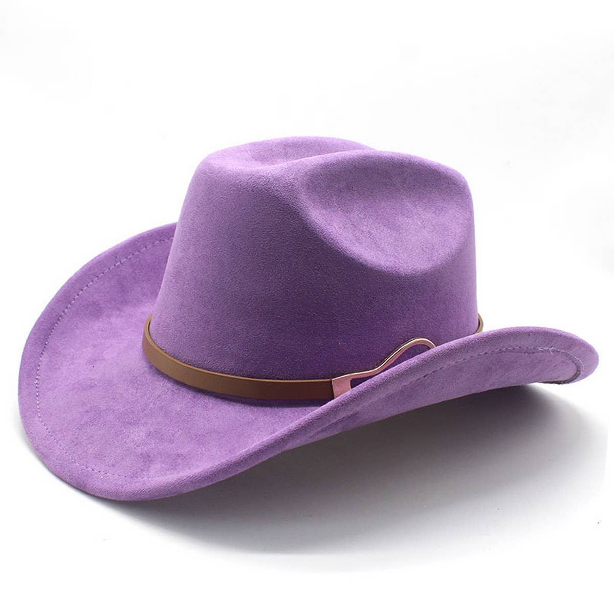 Belt Buckle Western Cowboy Hat Adjustable Brim_CWAH2532