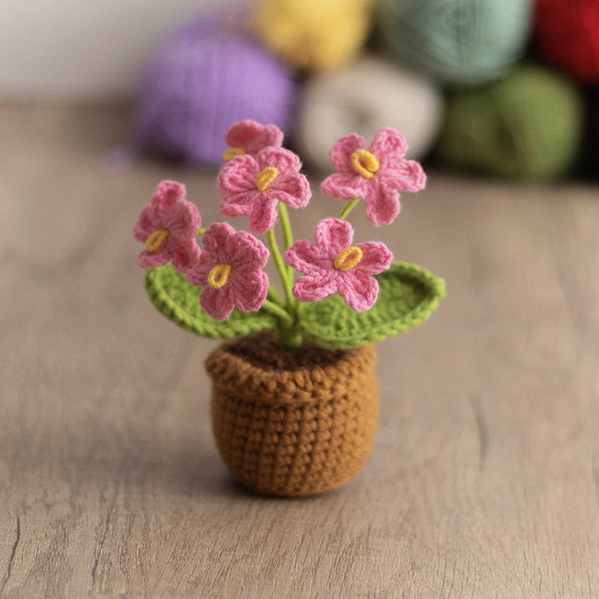 CWMM9285_HAND-WOVEN MINI POTTED PLANT OFFICE DECORATION