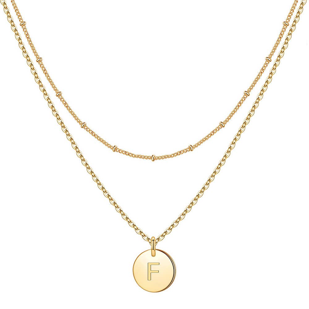 Circular 26-letter light luxury collarbone chain