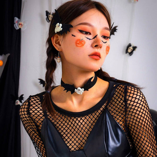 SWEET COOL HALLOWEEN PUMPKIN GHOST NECKLACE