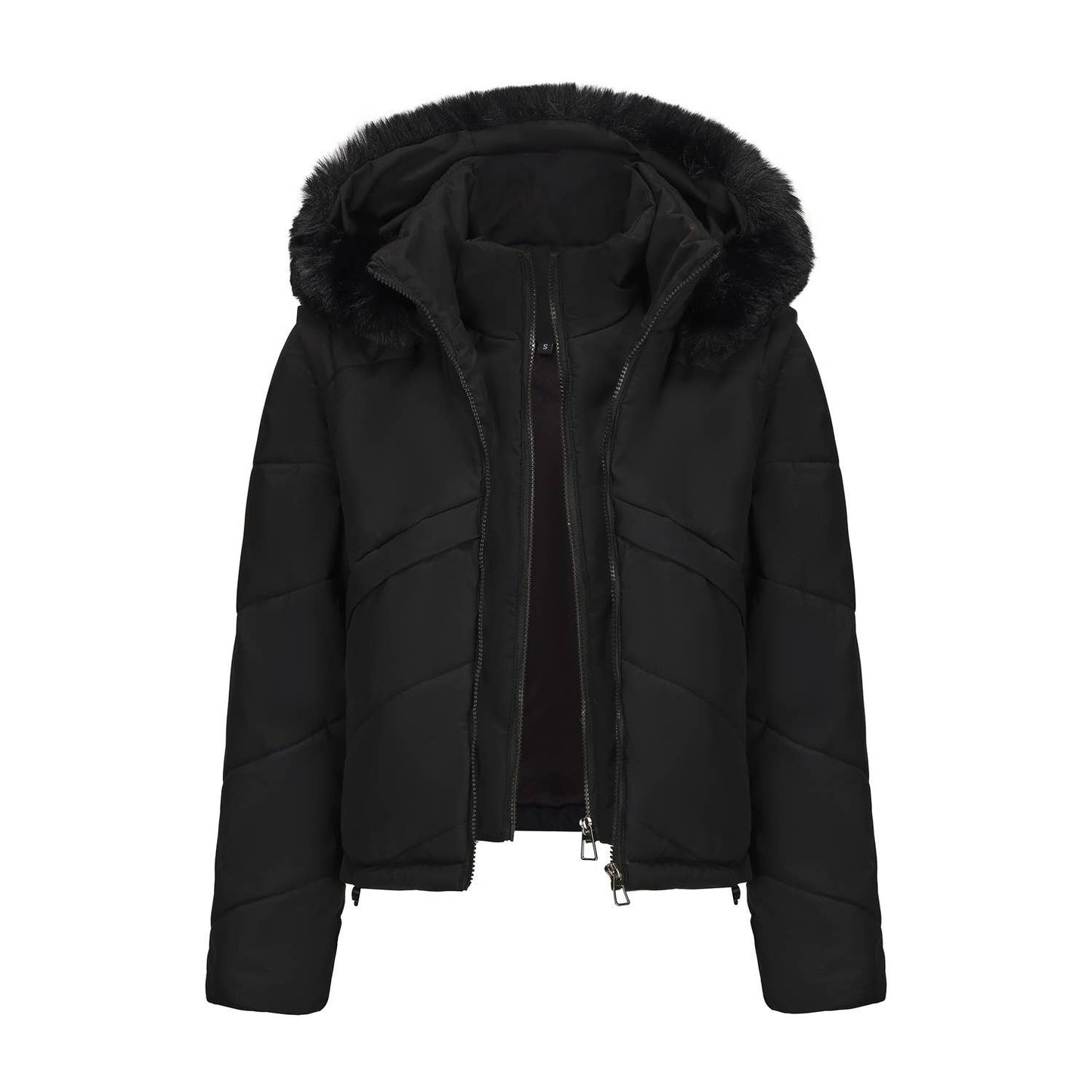 Two detachable cotton-padded jackets