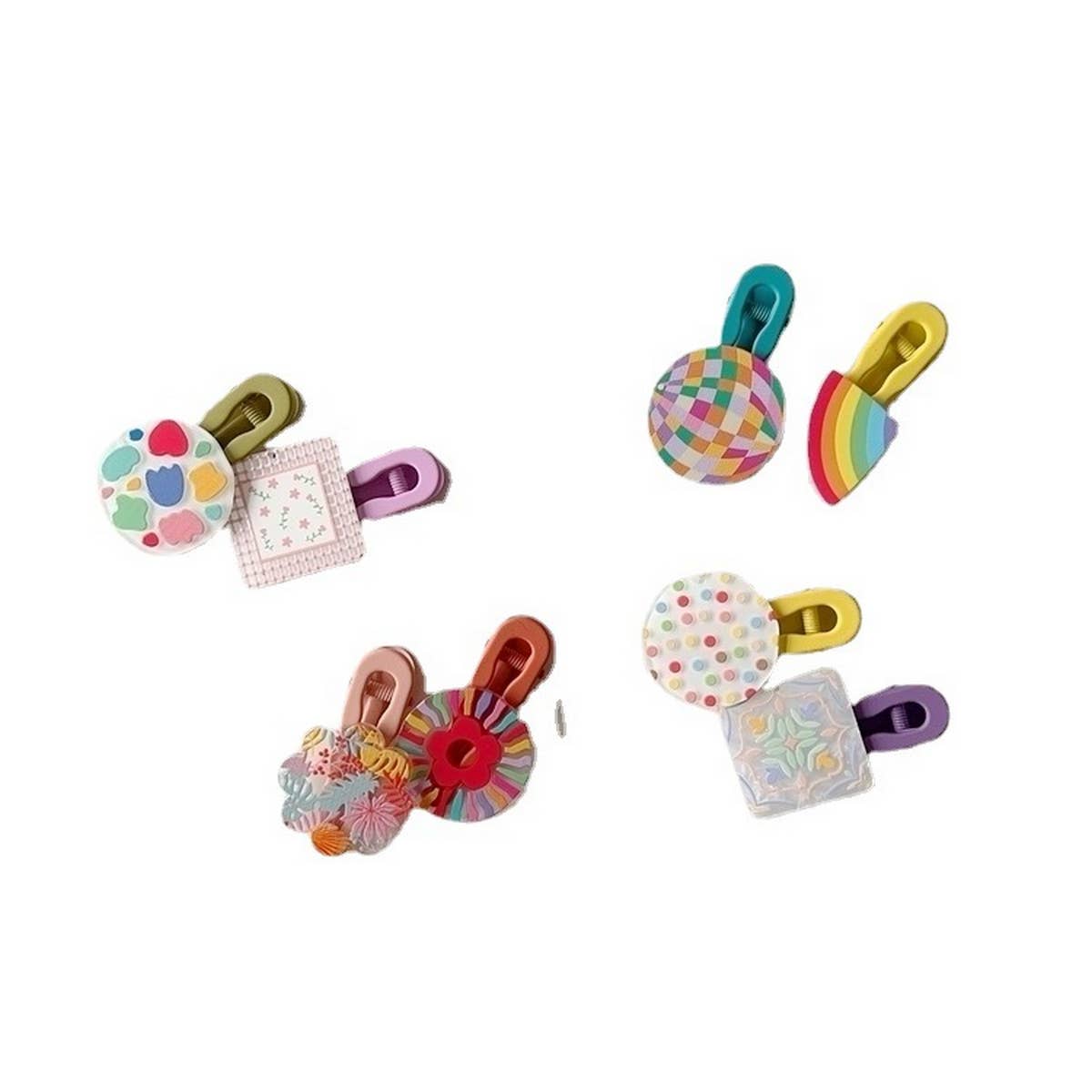 CHILDREN'S NEW GEOMETRIC COLOR MATCHING HAIRPIN_CWAHA1813