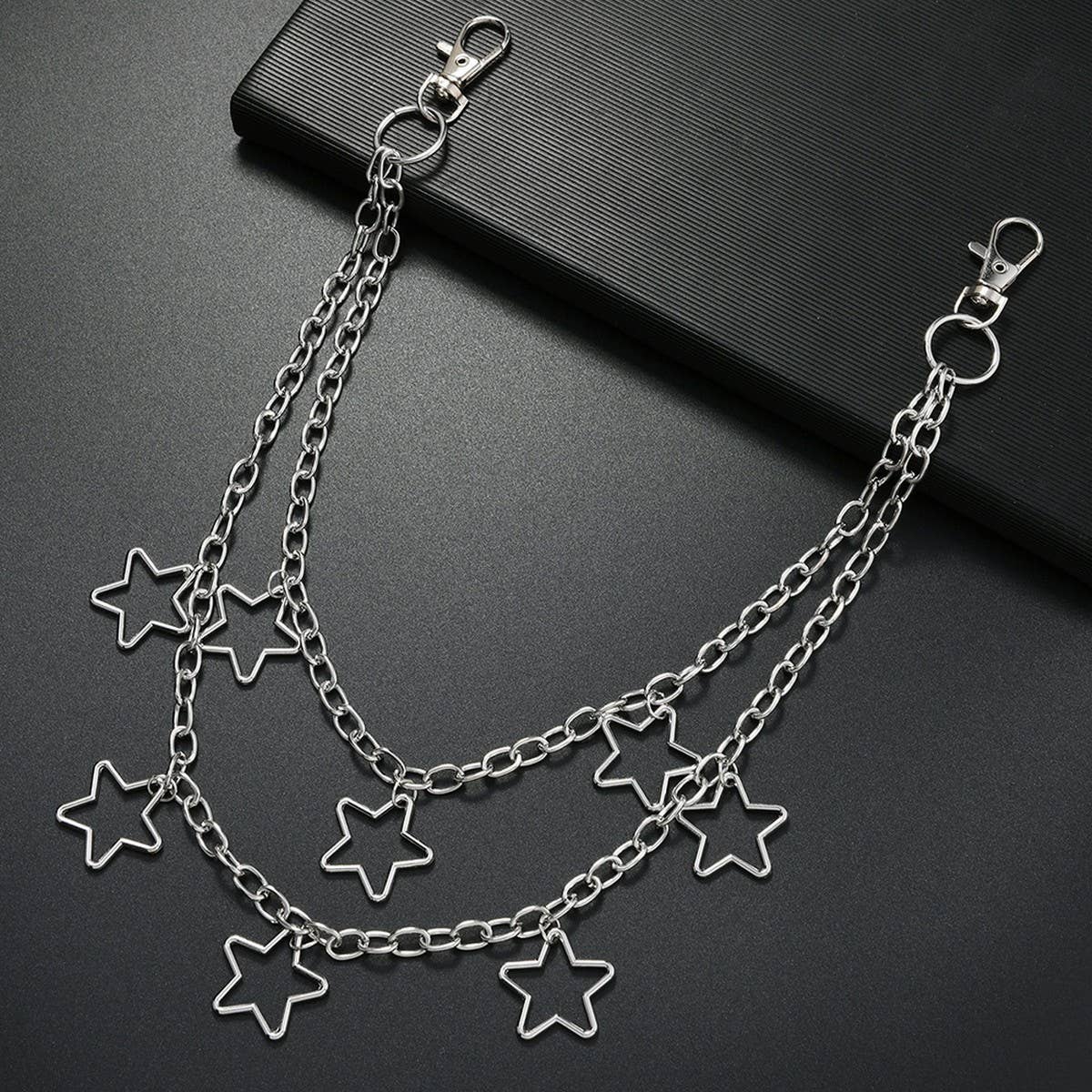 METAL FIVE-POINTED STAR PENDANT TROUSER CHAIN
