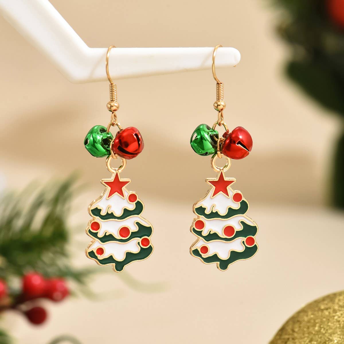 FASHION CHRISTMAS ALLOY PENDANT WOMEN'S EARRINGS_CWMM2623