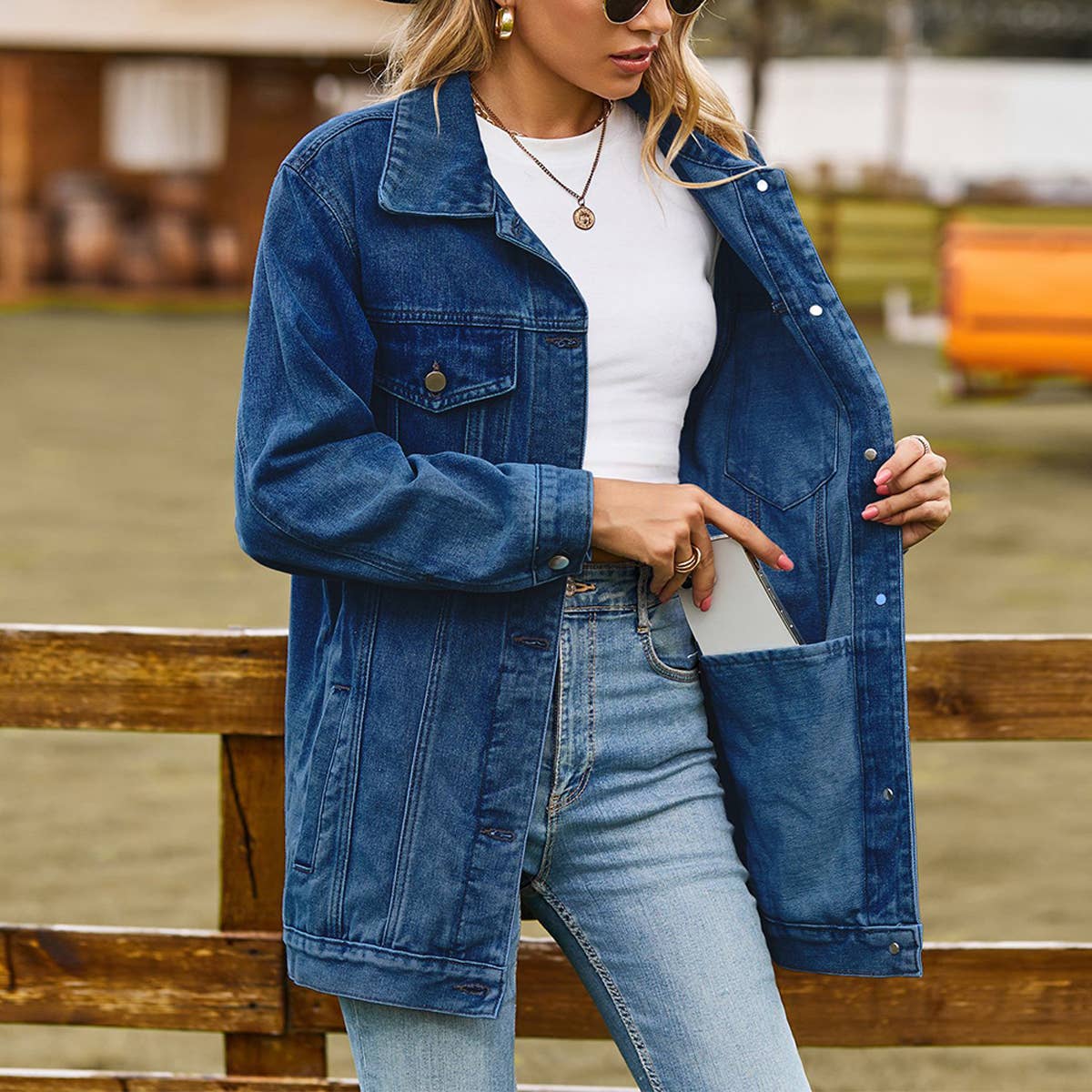 Women??¢s Retro Casual Oversized Jean Jacket_CWOCO1191