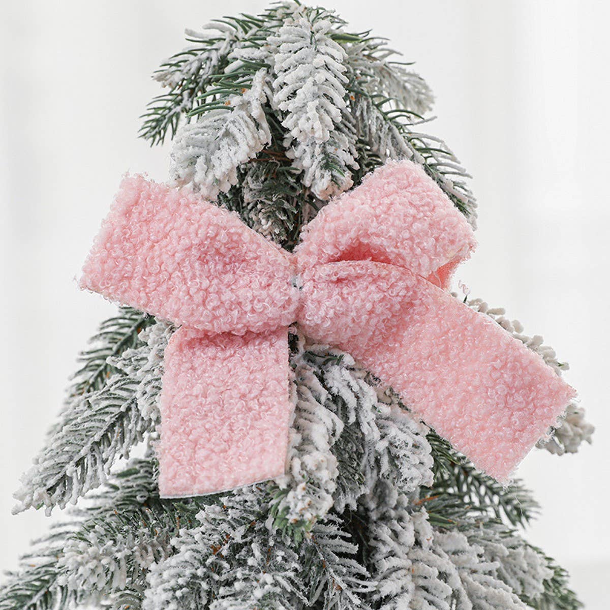 Felt Plush Bow Ribbon Christmas Tree Hanging Decor