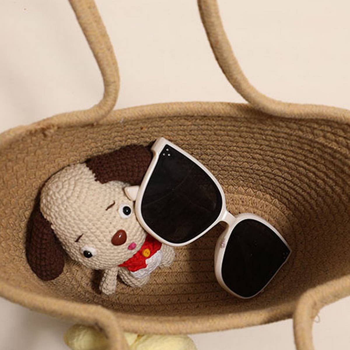 CASUAL FLOWER PORTABLE STRAW BAG_CWAB1870