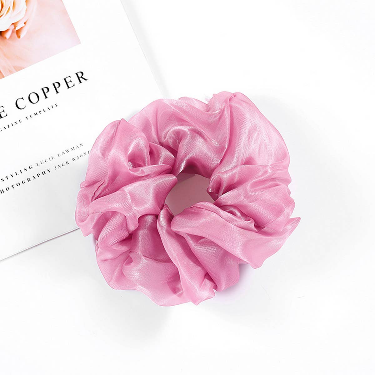 RETRO SIMPLE MESH HAIR ROPE_CWAHA0872