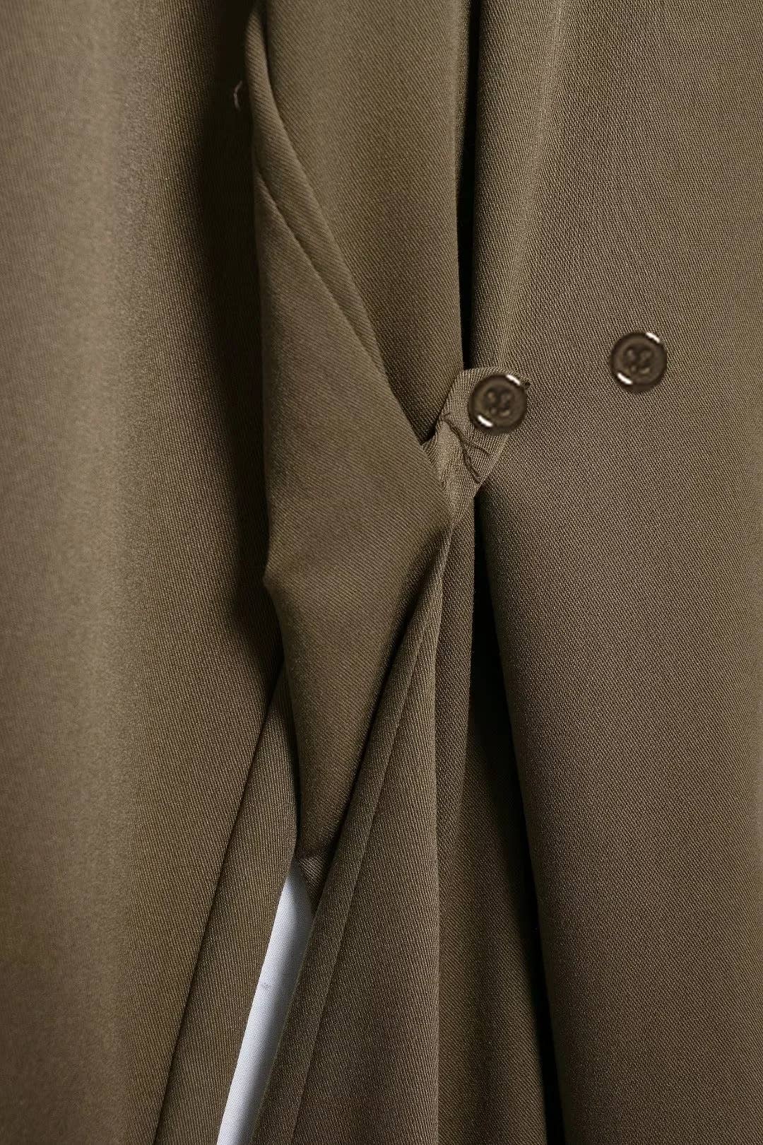 SINGLE-BREASTED ADJUSTABLE LONG-SLEEVED SHIRT