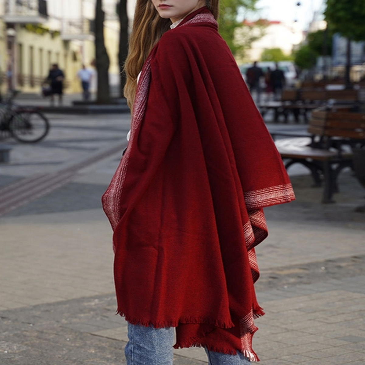 Multi-Use Wool Wrap ? Shawl, Scarf & Blanket