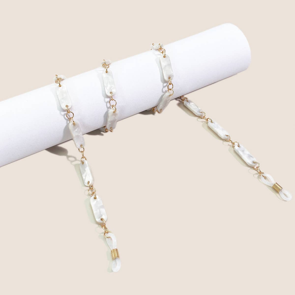 TWO-COLOR TORTOISE SHELL ANTI-LOST GLASSES LANYARD