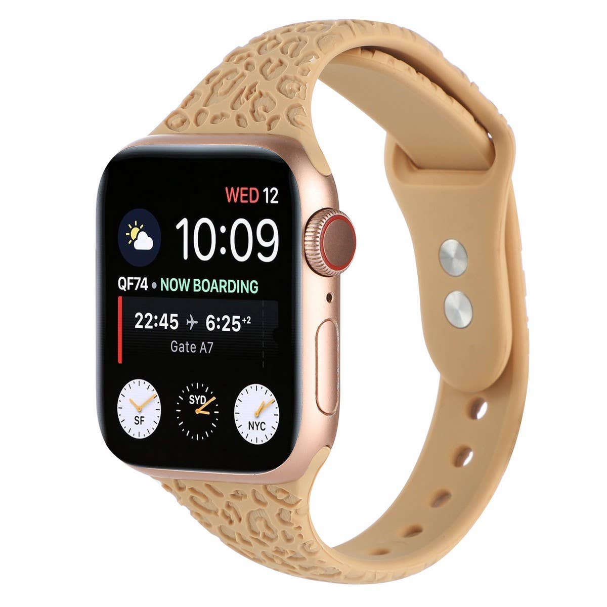 APPLE WATCH9-1 ENGRAVED LEOPARD PRINT STRAP IWATCH8_CWWW0070