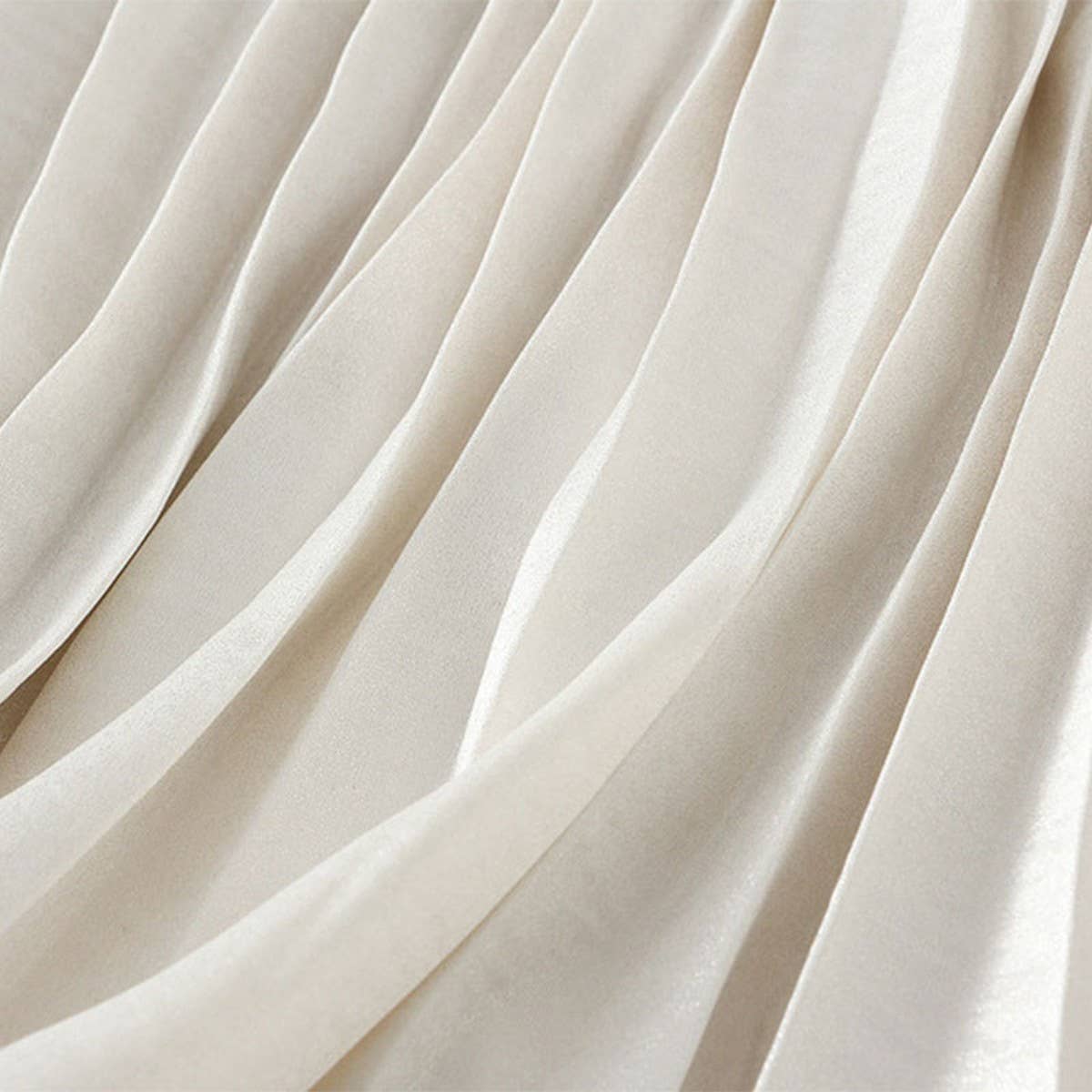 Pleated High-Waist Midi Skirt with Fishtail Design_CWBMS0342