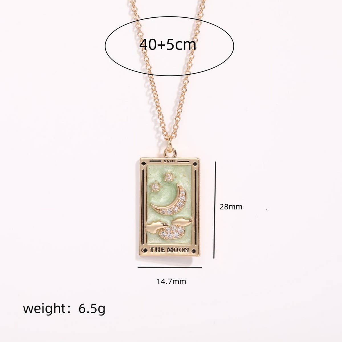 WOMEN'S PERSONALIZED VINTAGE TAROT NECKLACE