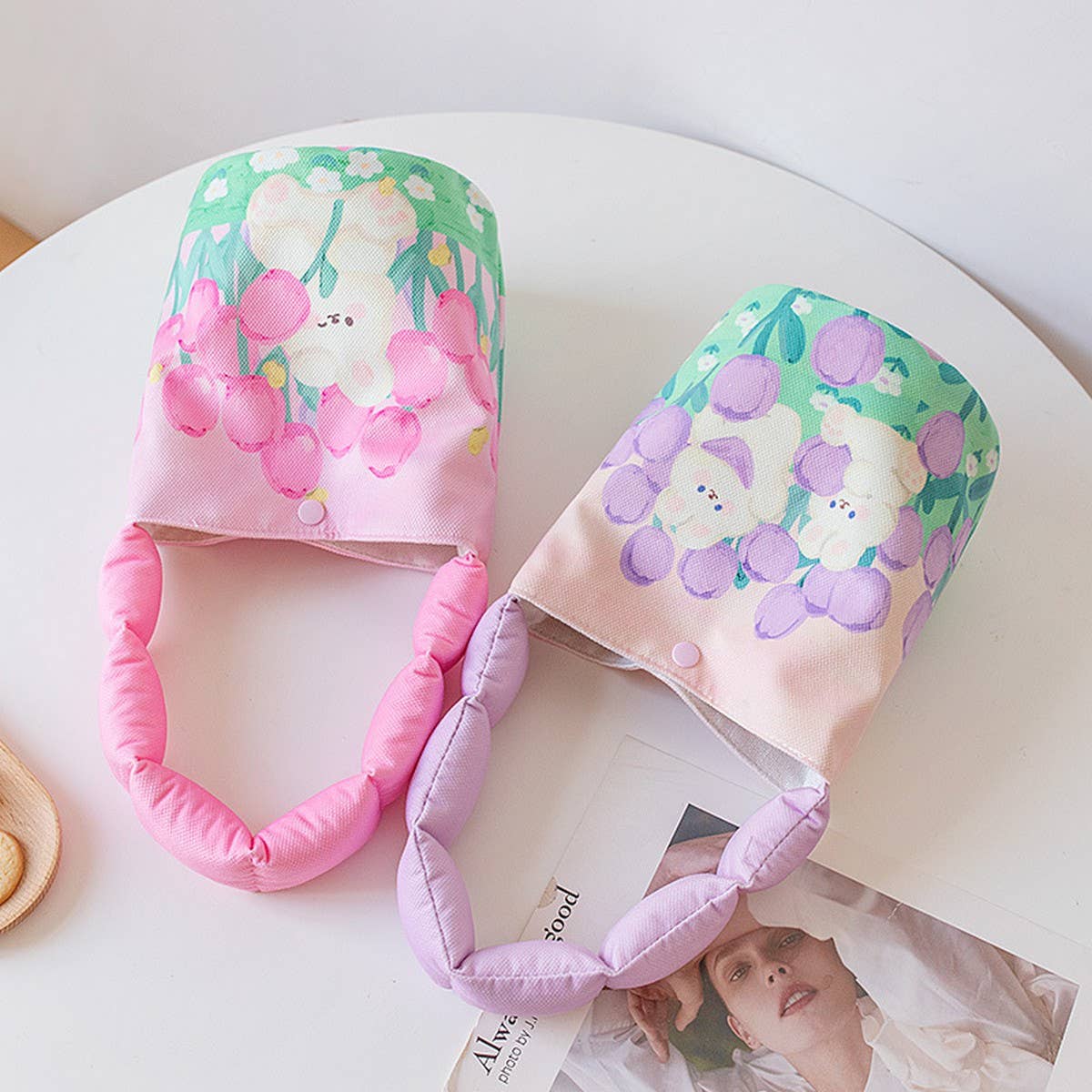 Cute Padded Bucket Bag ? Summer Student Style_CWAB5605