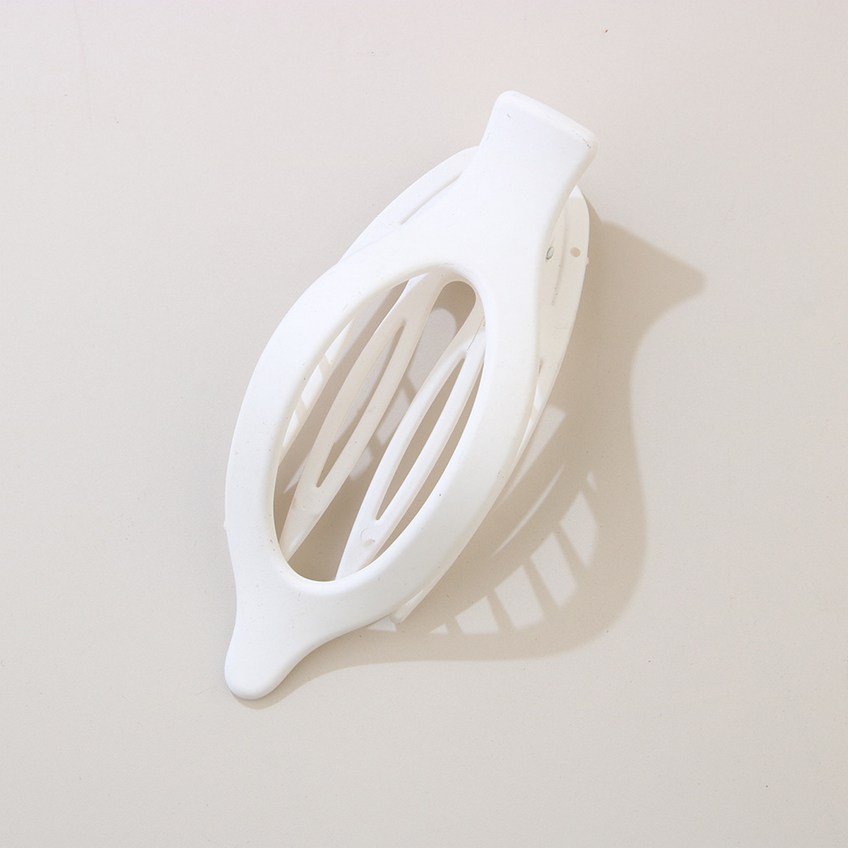 Glossy Matte Oval Hair Clip - Large Duckbill Style