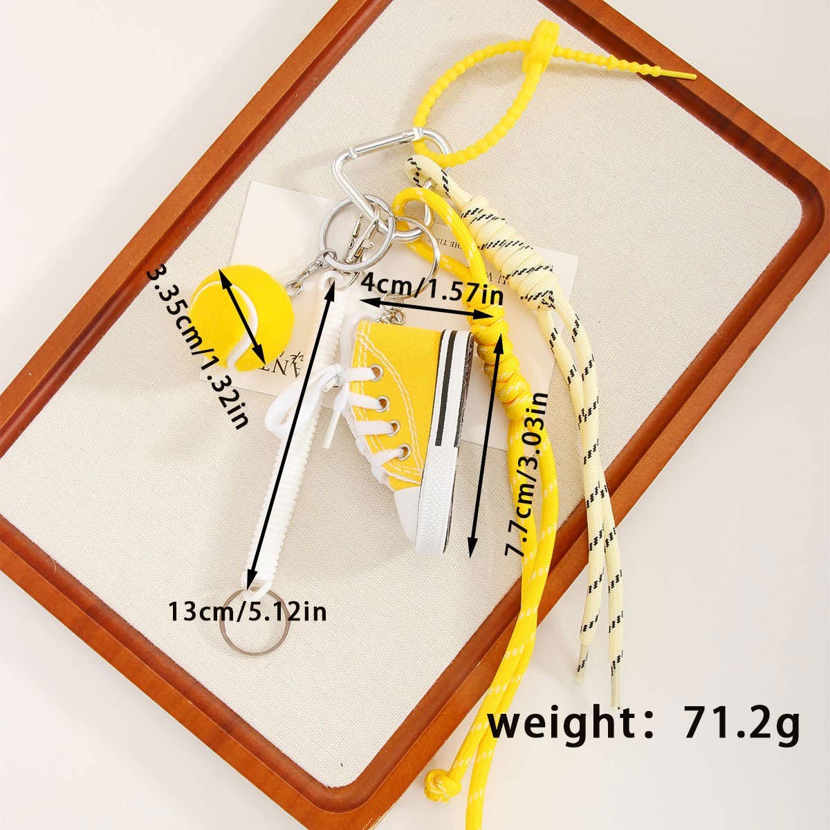 Mini Canvas Sneaker Charm ? Sporty Golf Style