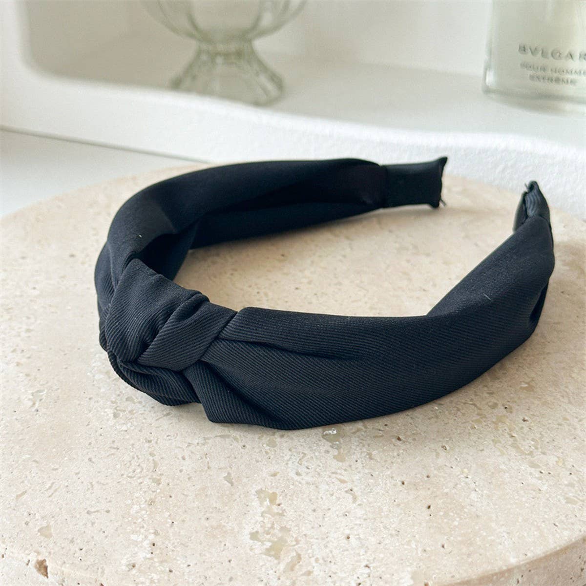 FASHION TOP KNOT FABRIC HEADBAND_CWAHA1376