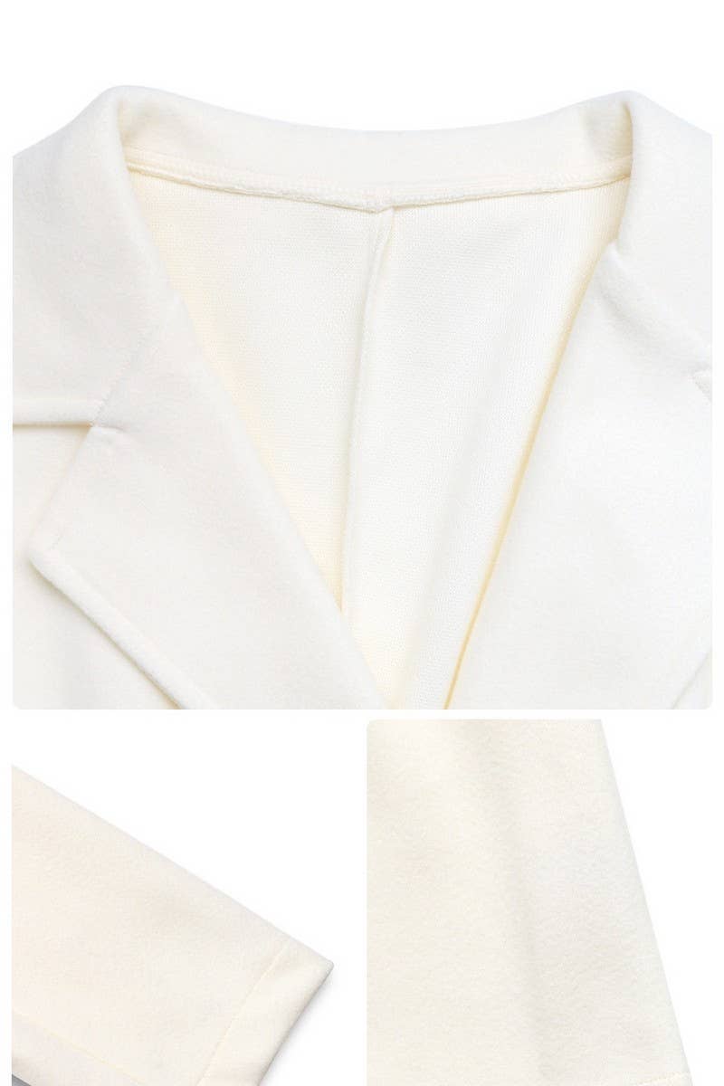 CWOCO00167_CHANEL STYLE PEARL BUTTON SOLID COLOR COAT