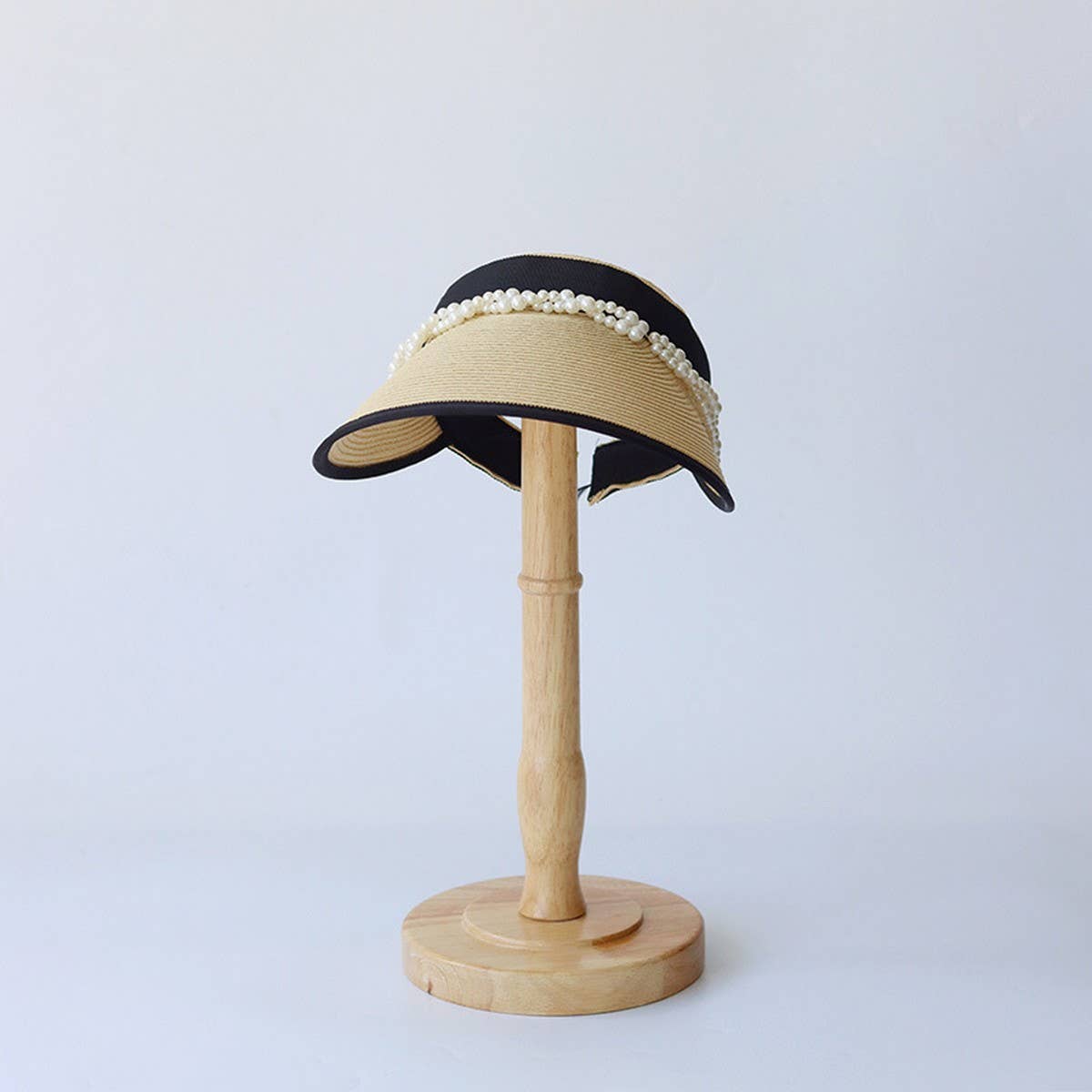 Summer high quality pearl sun hat_CWAH3571