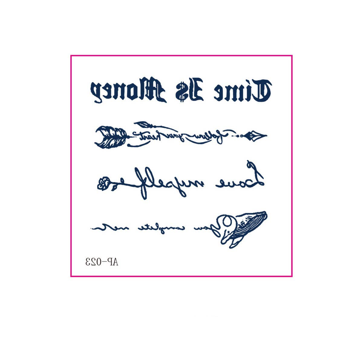 Premium Herbal Juice Tattoo Stickers Waterproof_CWMM8354