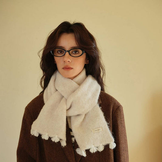 Soft Knit Scarf ??Thick Tassel Winter Warm Wrap_CWASC2292