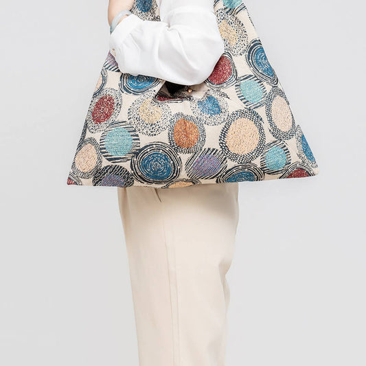 RETRO BOHEMIAN CANVAS BAG UNDERARM BAG TOTE BAG_CWAB1993