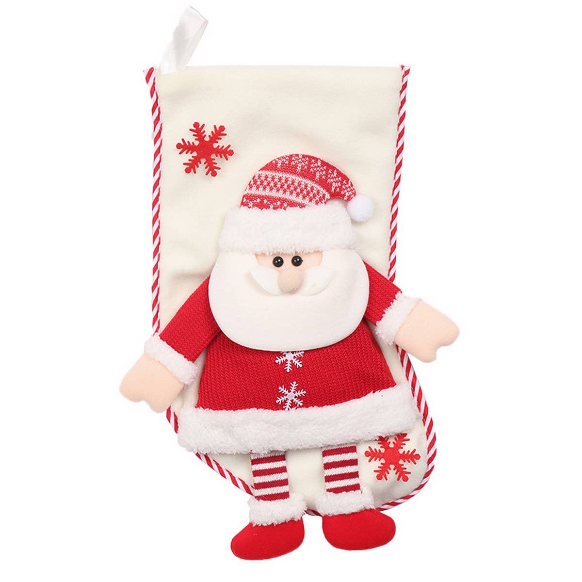 Large Santa & Snowman Stocking Gift Bag_CWAJE05374