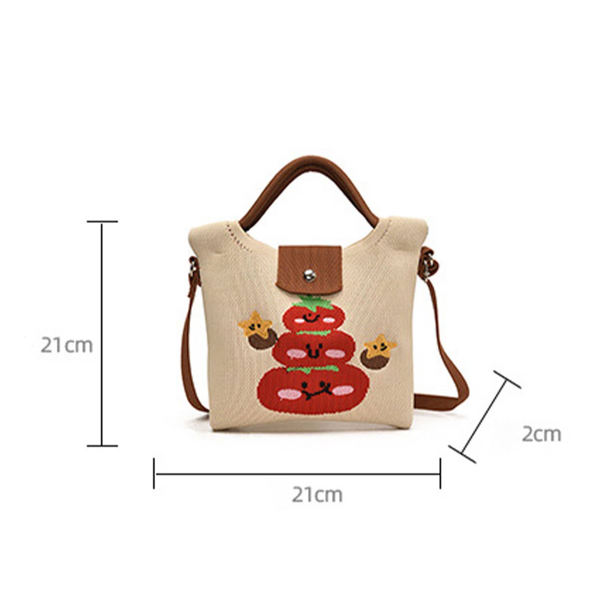 Lightweight and versatile hand-held crossbody bag