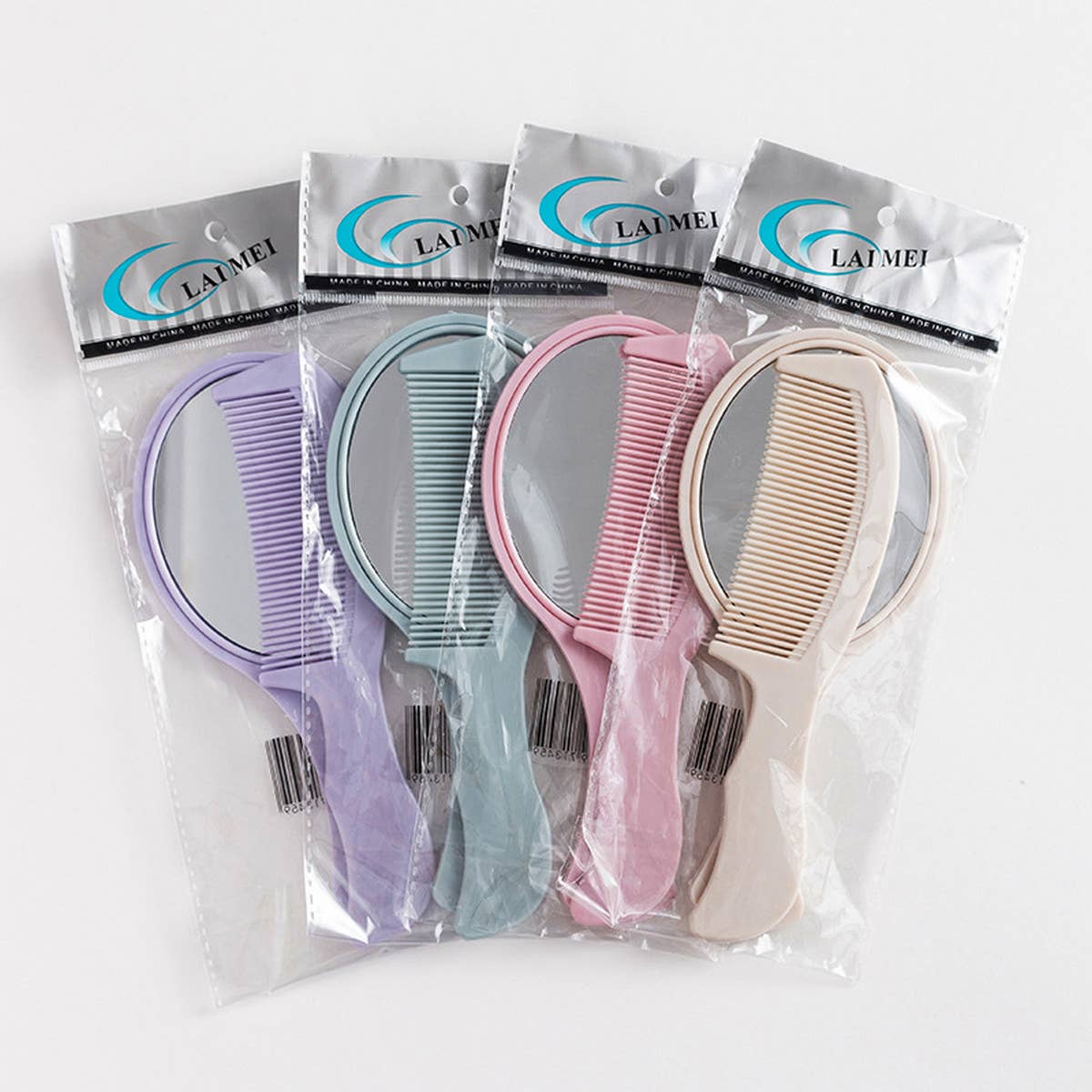 CHILDREN HANDLE 2-PIECE MIRROR COMB SET