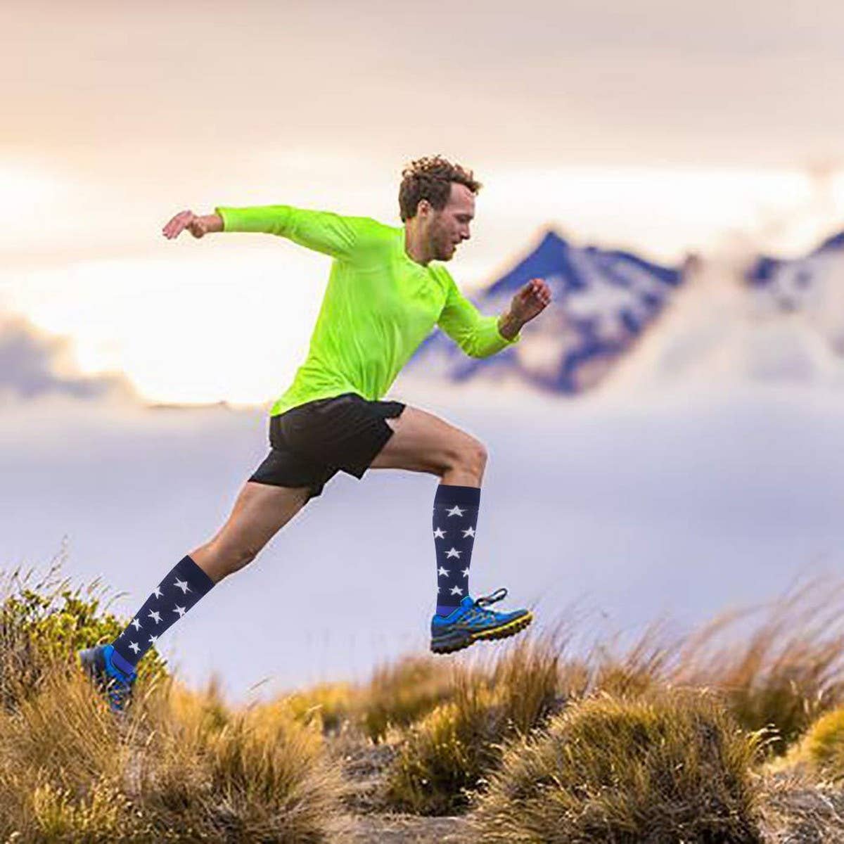 WOMEN'S SPORTS LONG ELASTIC COMPRESSION SOCKS