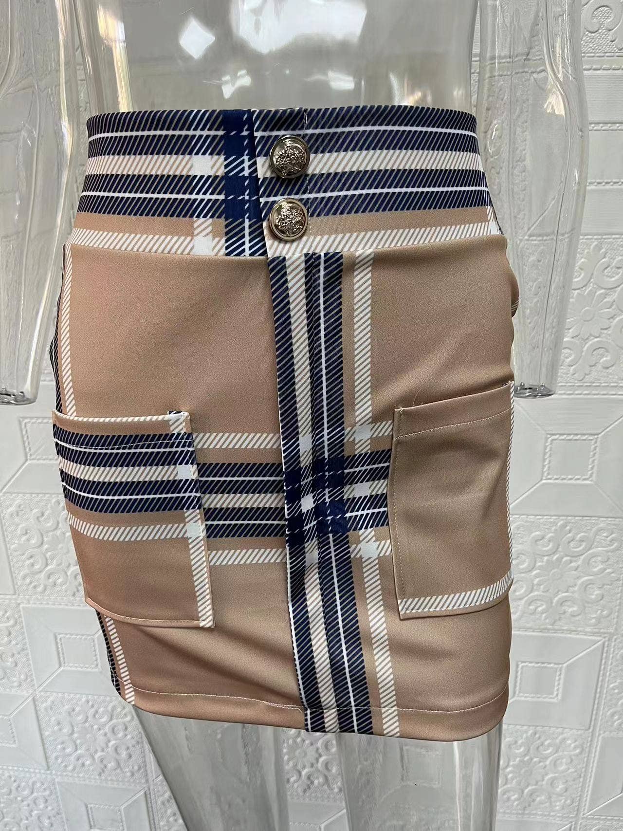 Fashionable printed puffed-sleeve suit jacket