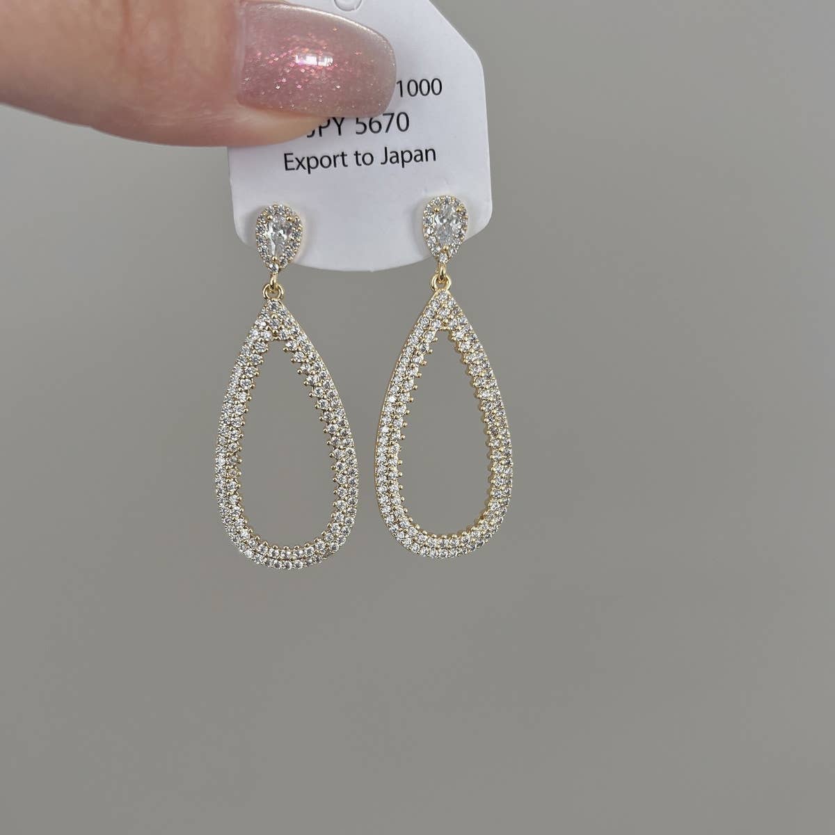 LIGHT LUXURY OVAL PENDANT EARRINGS