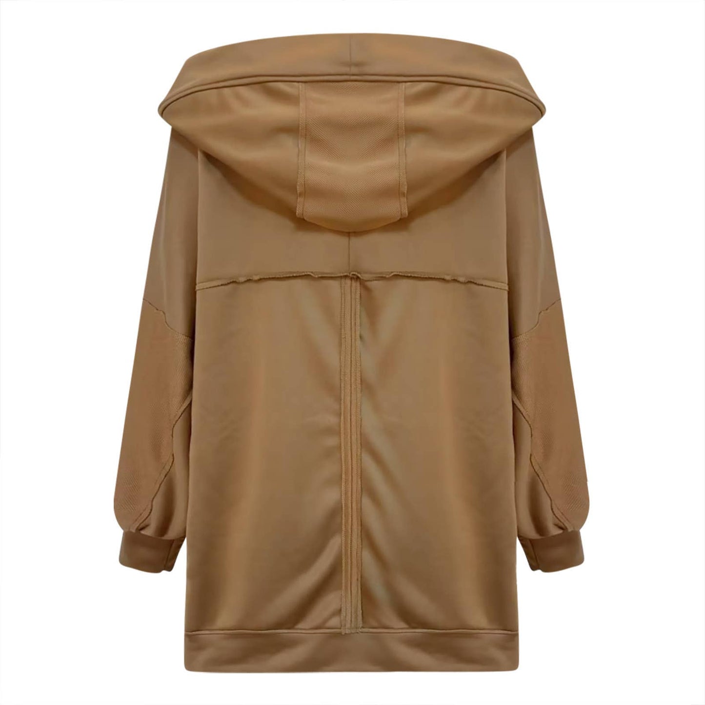 TEMPERAMENT COMMUTER BACK PATCHWORK CASUAL HOODIE