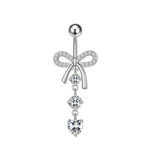 Bow Knot CZ Belly Ring ??Minimalist Bestseller_CWMM9197