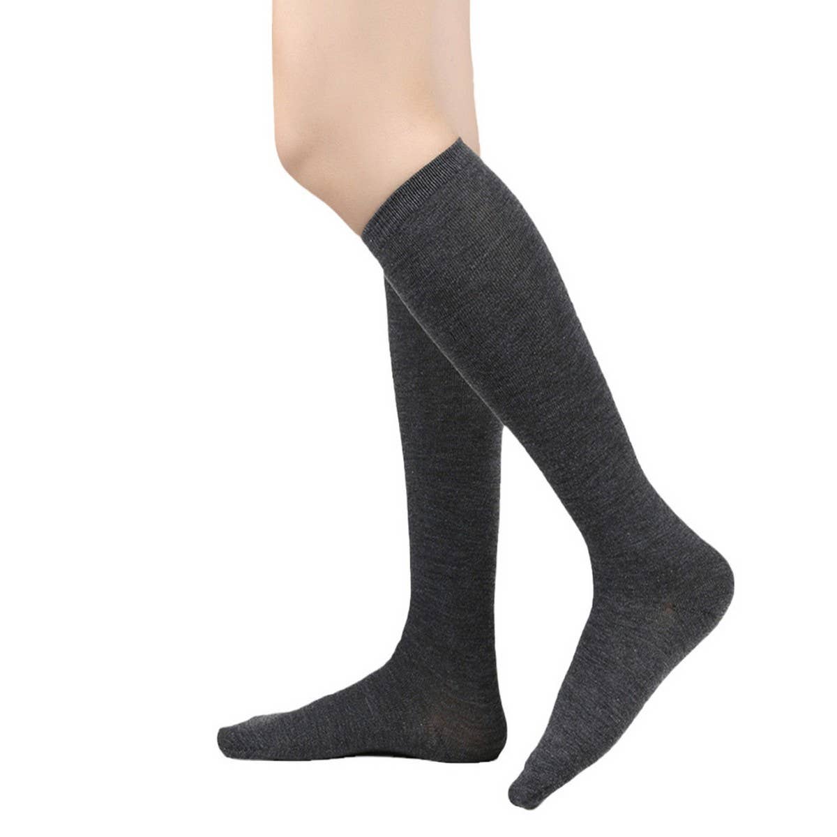 CWMM10064_WOMEN KNEE-HIGH SOCKS FOR SCHOOL &AMP  PERFORMANCE