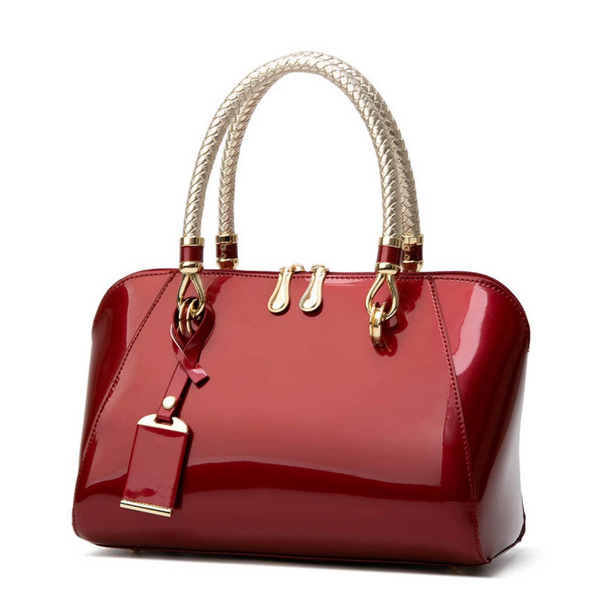 2024 PATENT LEATHER EVENING TOTE BAG_CWAB2636