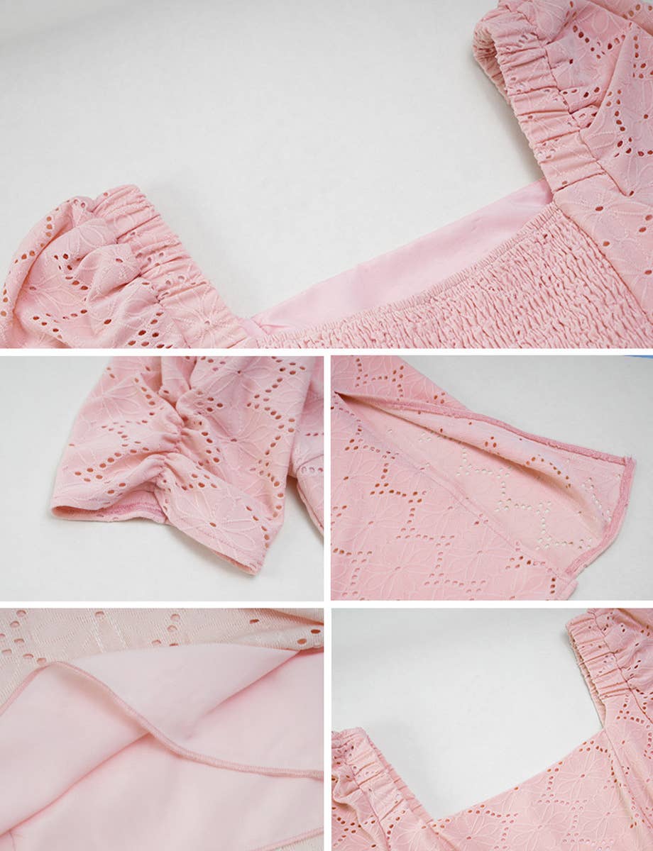 KNITTED PLEATED BREATHABLE DRESS